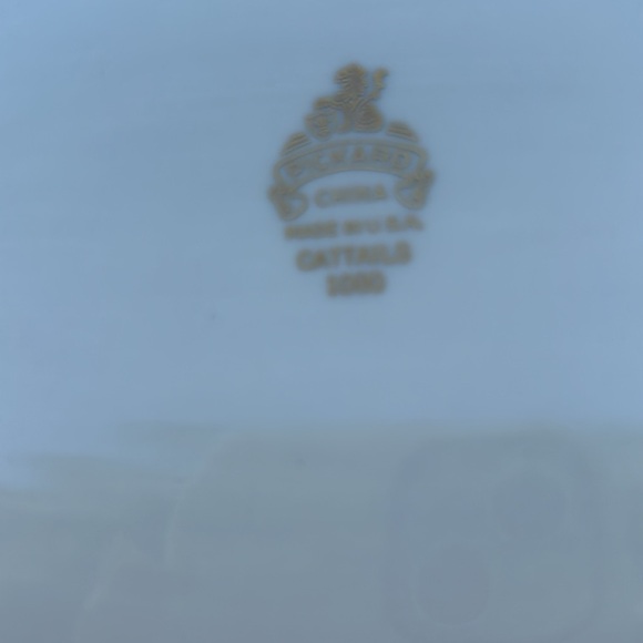 Vintage Pickard China Print Cattails Deep Serving Platter Made in USA - Picture 7 of 7